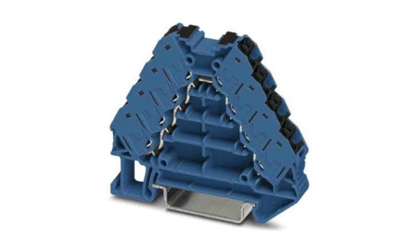 Phoenix Contact Distribution Block, 16 Way, 0.14 → 2.5mm², 17.5A, 250 V, Blue