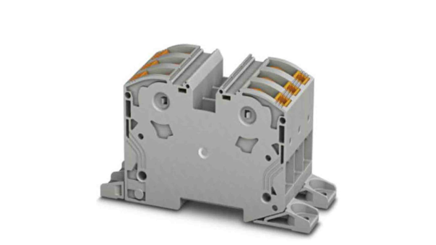 Phoenix Contact PTPOWER Series Grey DIN Rail Terminal Block, 35mm², Screw Termination