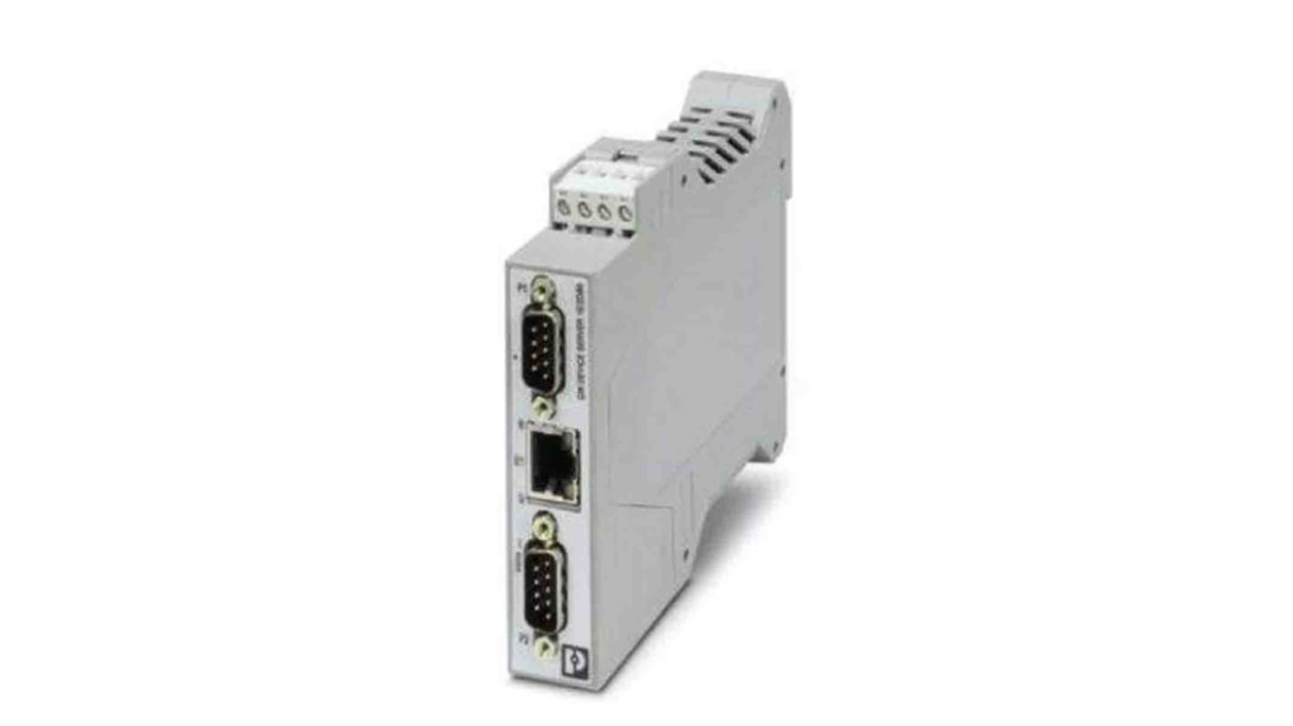 Convertidor Phoenix Contact 2702769 Hembra RS232 Conector hembra RJ45, transmisión 100m, 100Mbit/s