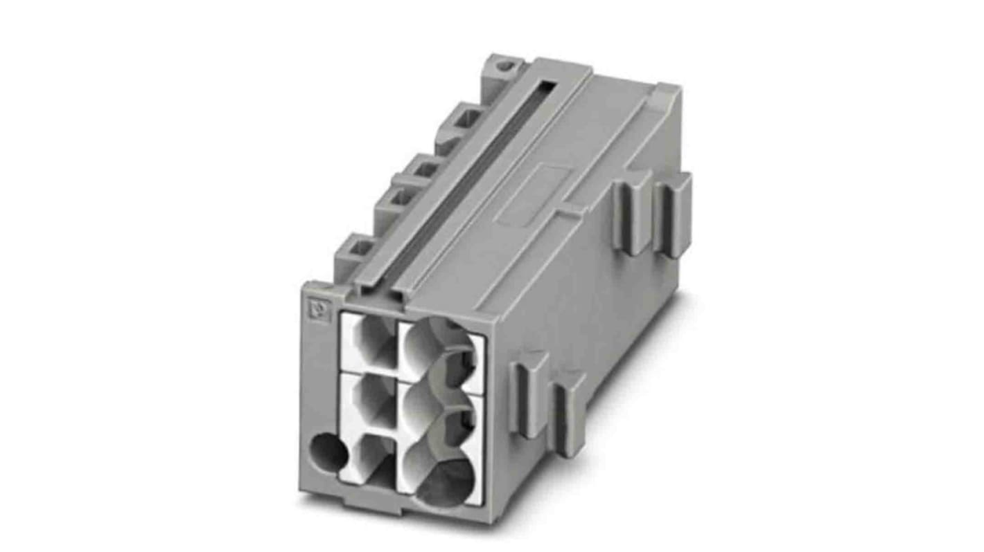 Phoenix Contact FTMC Series FTMC 1,5-3 /WH Pluggable Terminal Block, 17.5A, 14 → 26 AWG Wire, Push In Termination