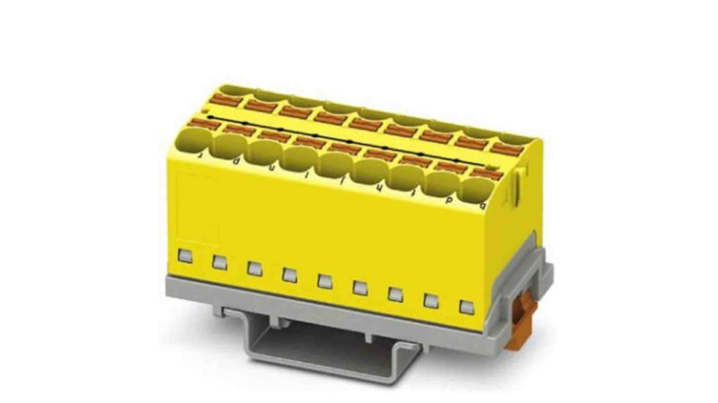 Phoenix Contact Einsteck Verteilerblock 18-polig , 24 bis 10 AWG, 32A / 800 V, 0.2 → 6mm², Polyamid, IP20