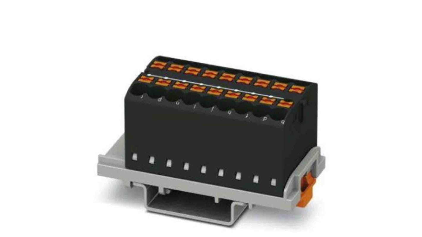 Phoenix Contact Einsteck Verteilerblock 18-polig , 12 AWG, 24A / 690 V, 4mm², Polyamid, IP20