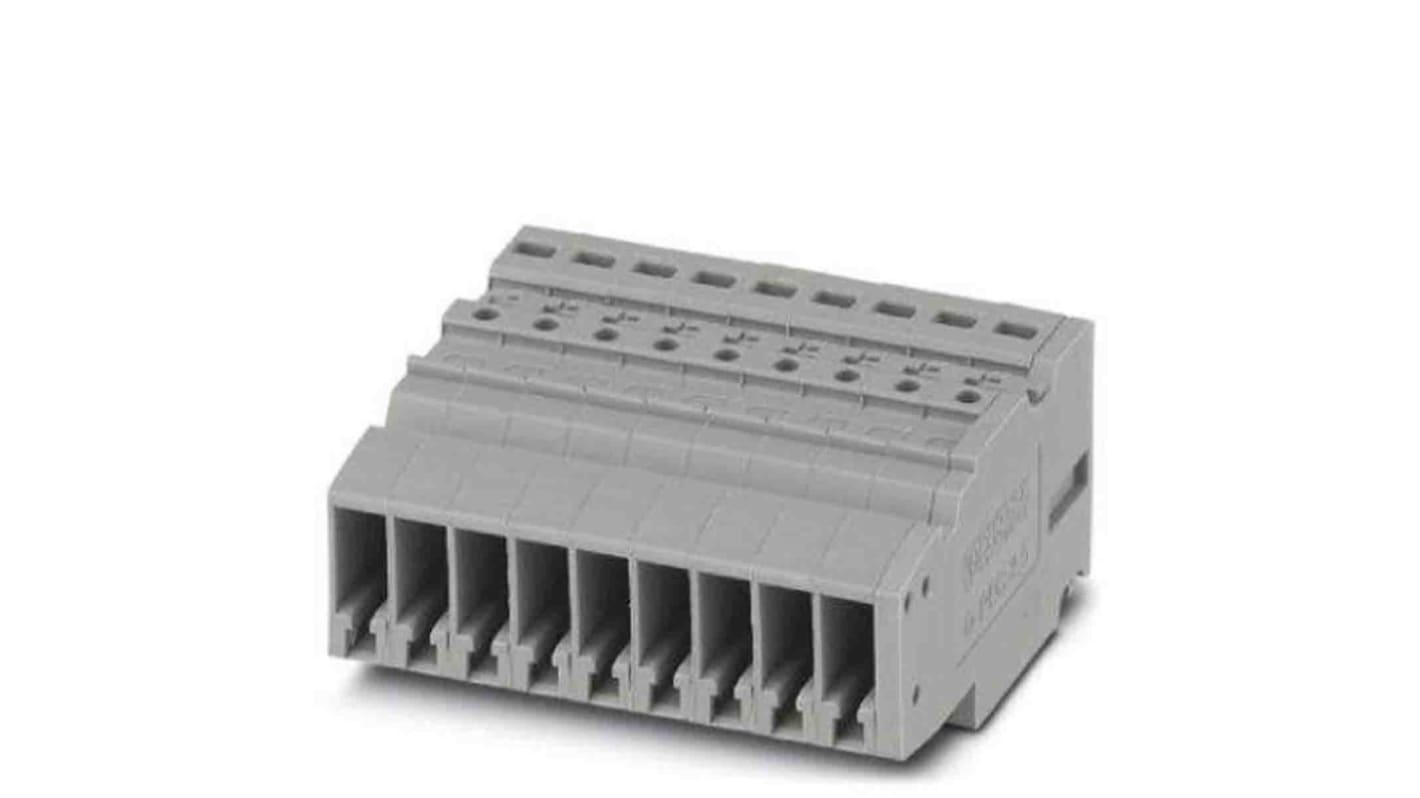 Phoenix Contact 5.2mm Pitch Pluggable Terminal Block, Receptacle, Push In Termination