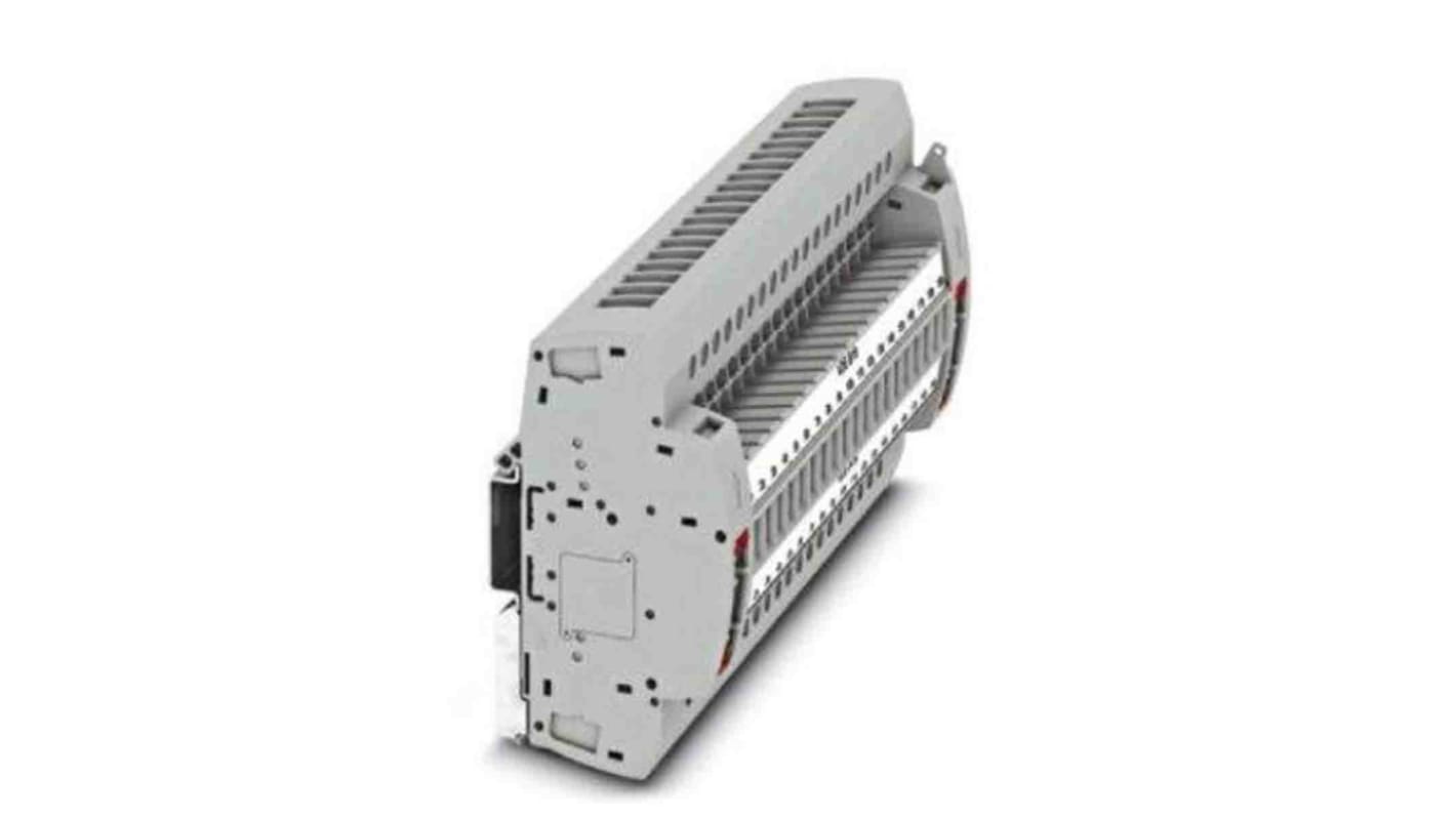 Phoenix Contact UTRE Series UTRE 6-2/B19 Non-Fused Terminal Block, 38-Way, 30A, 24 → 8 AWG Wire, Screw