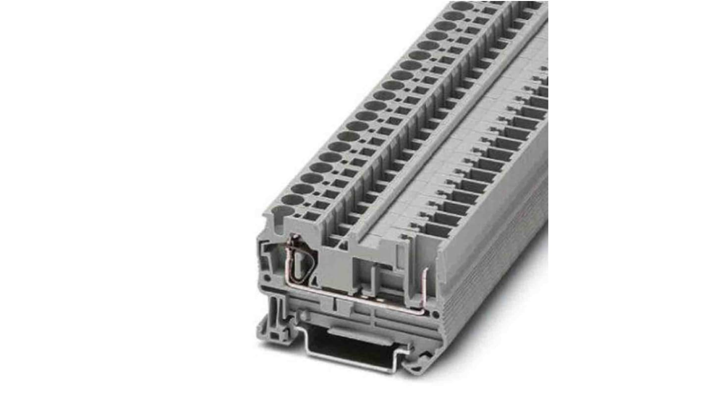 Phoenix Contact ST 4 Series Grey Feed Through Terminal Block, 0.08 → 6mm²