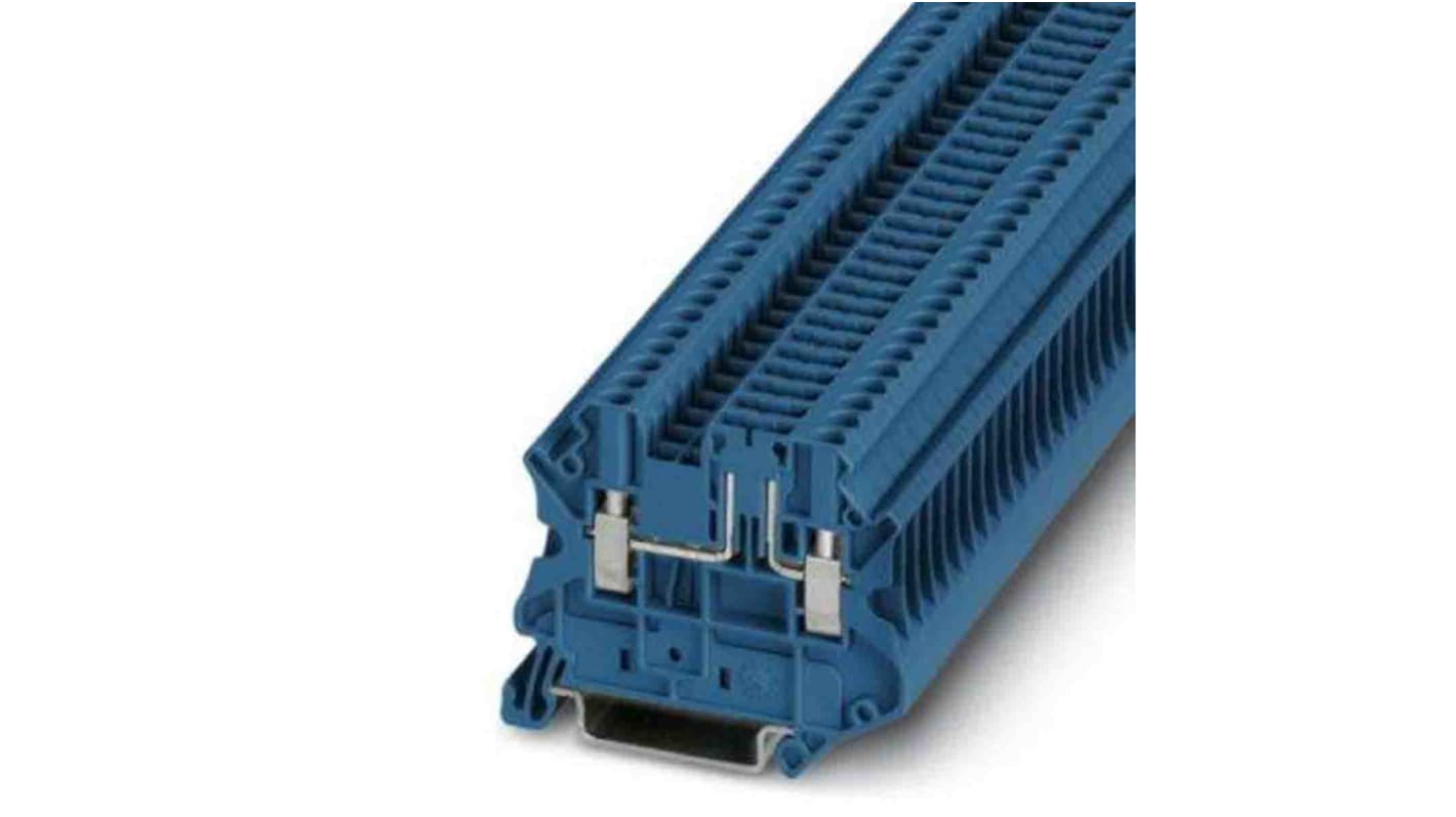 Phoenix Contact UT Series Blue Disconnect Terminal Block, Screw Termination