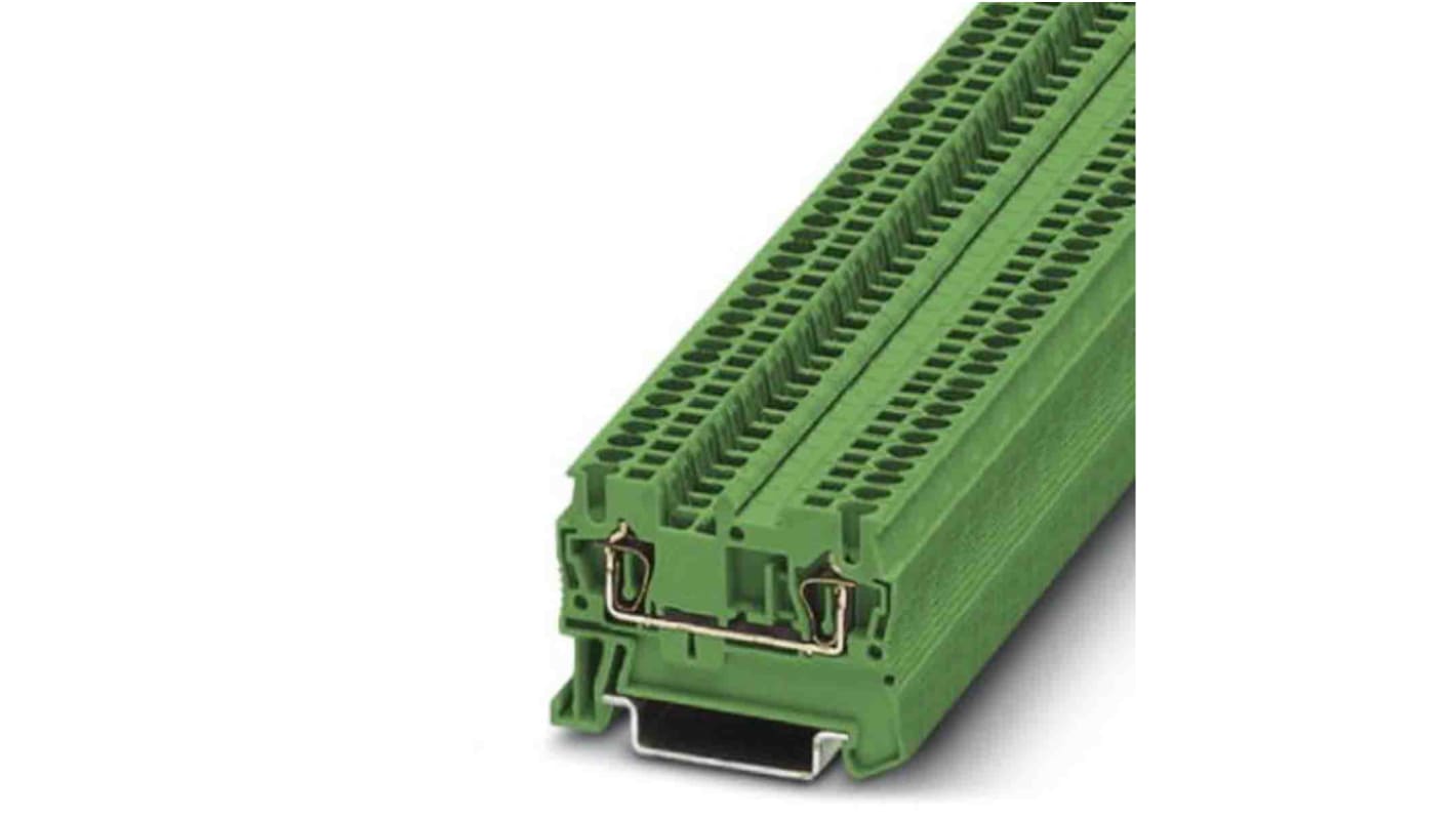 Phoenix Contact ST 1,5 Series Green Feed Through Terminal Block, 0.08 → 1.5mm², Spring Clamp Termination, ATEX,