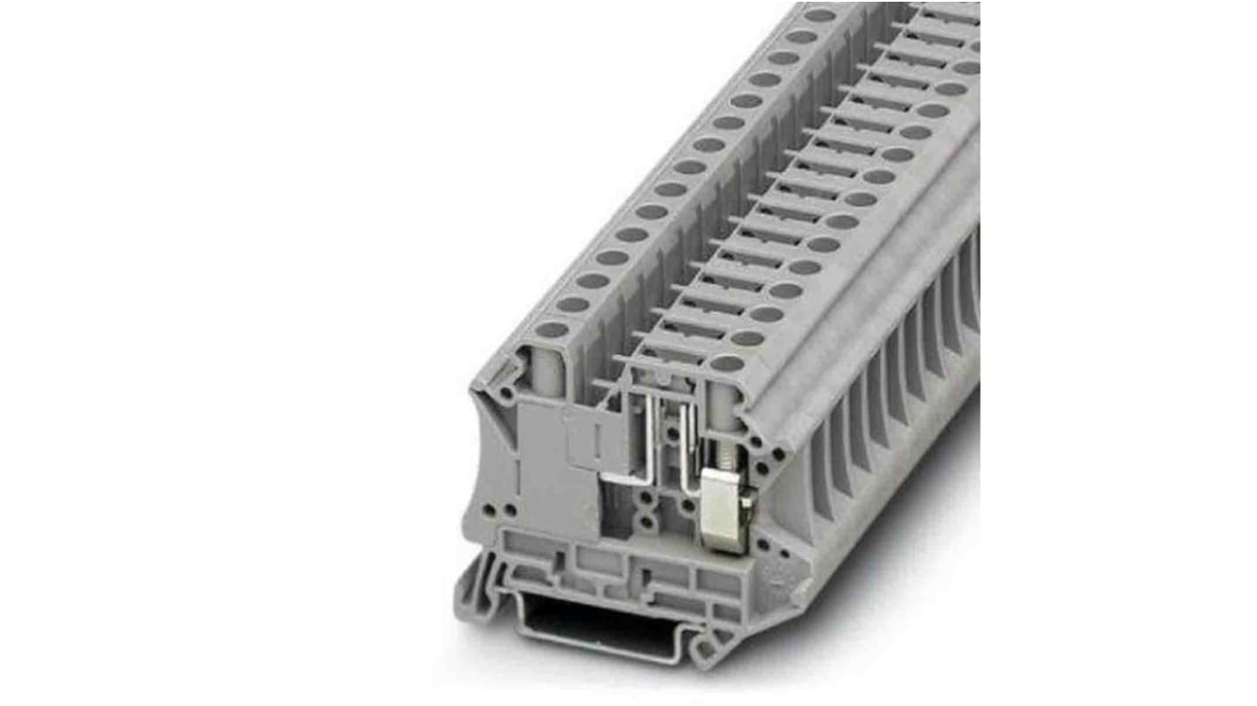 Phoenix Contact UT Series Grey Disconnect Terminal Block, Screw Termination