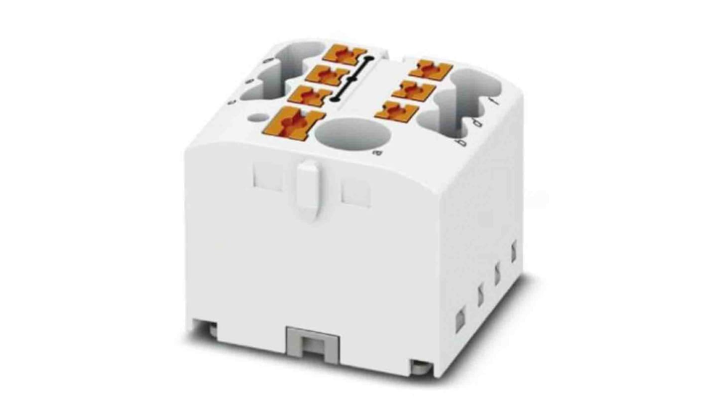 Phoenix Contact Einsteck Verteilerblock 7-polig , 26 bis 12 AWG, 24A / 450 V, 0.14 → 4mm², Polyamid, IP20