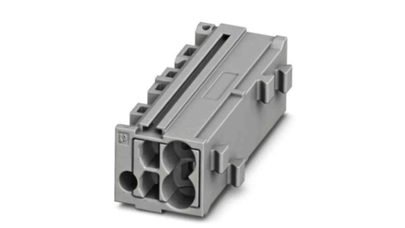 Phoenix Contact FTMC Series FTMC 1,5-2 /GY Pluggable Terminal Block, 17.5A, 14 → 26 AWG Wire, Push In Termination