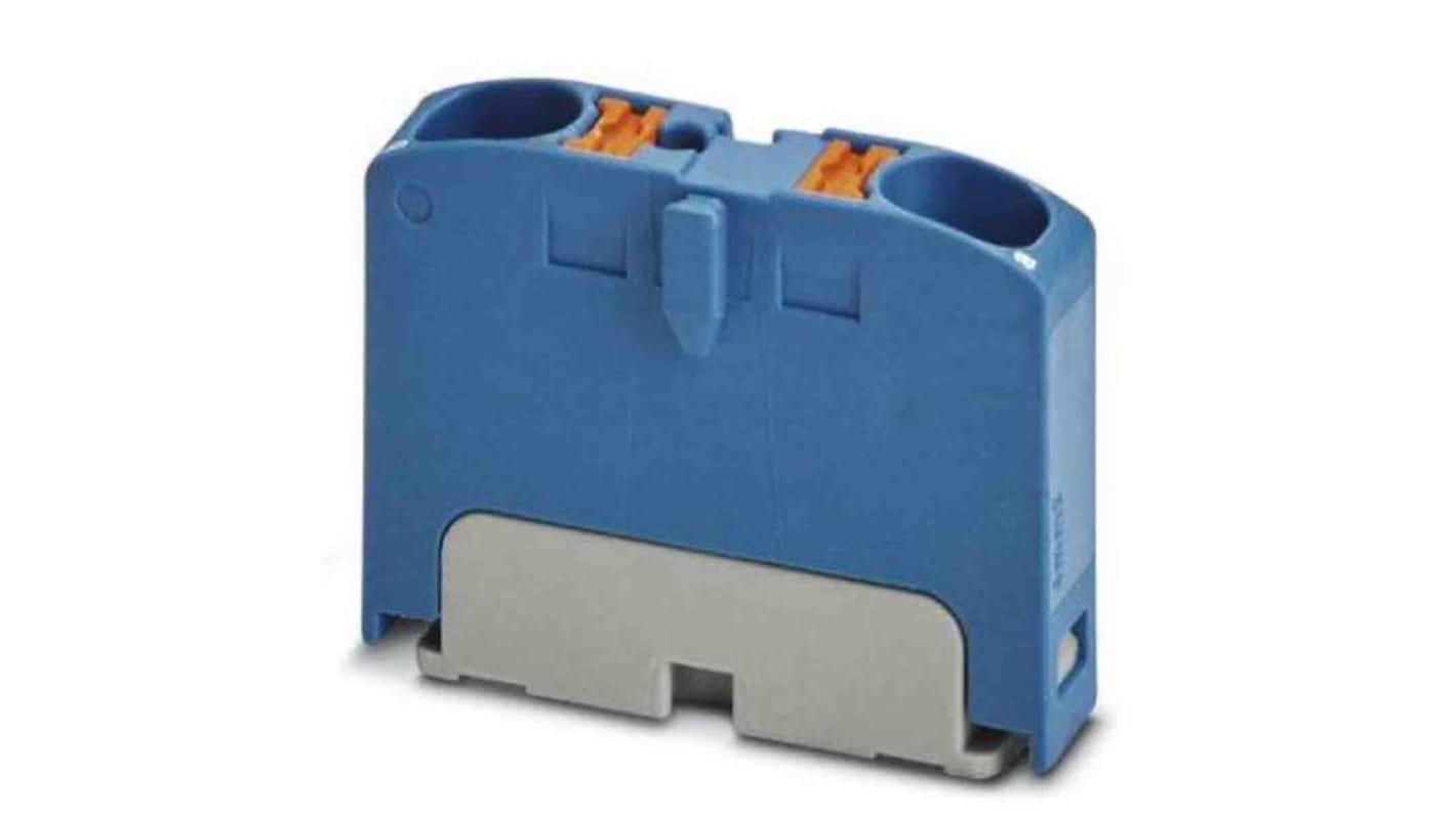 Phoenix Contact Distribution Block, 2 Way, 6mm², 32A, 450 V, Blue