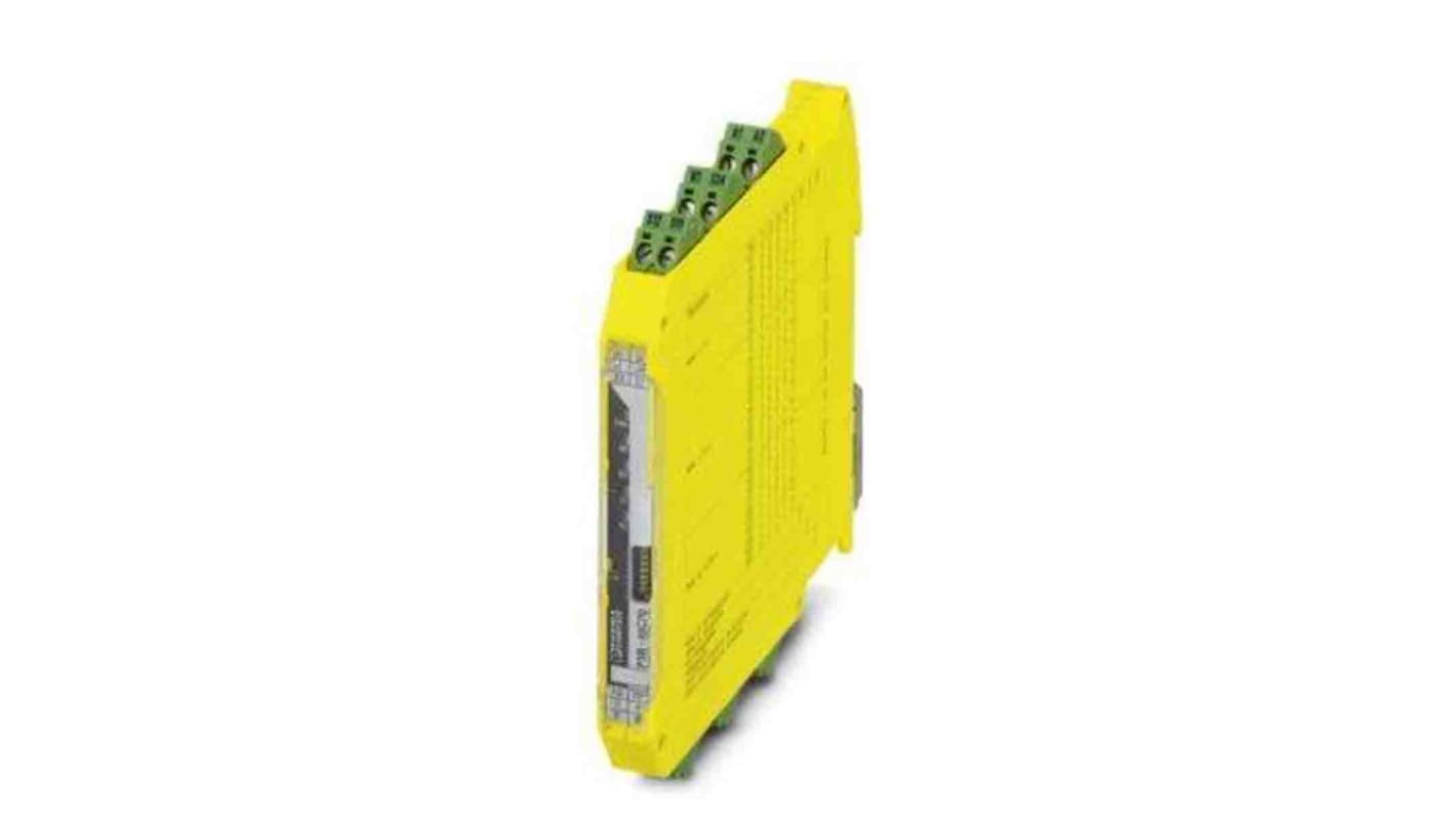 Phoenix Contact Dual-Channel Emergency Stop, Safety Switch/Interlock Safety Relay, 24V dc, 2 Safety Contacts