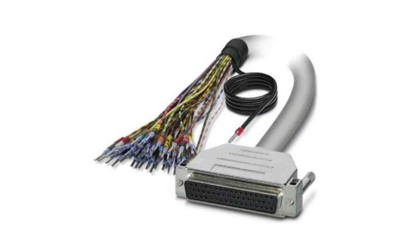 Phoenix Contact Female 50 Pin D-sub Unterminated Serial Cable, 6m