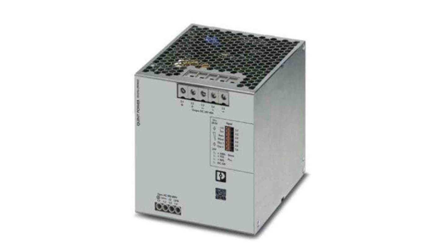 Phoenix Contact QUINT4-PS Switched Mode DIN Rail Power Supply, 400 → 500V ac ac Input, 24V dc dc Output, 40A