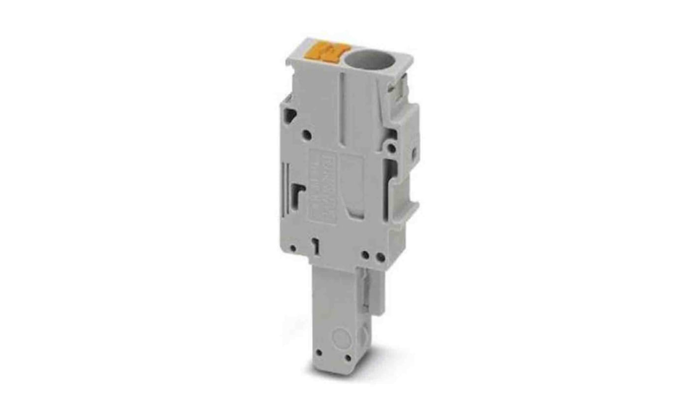 Phoenix Contact 6.2mm Pitch Pluggable Terminal Block, Plug, DIN Rail, Push In Termination