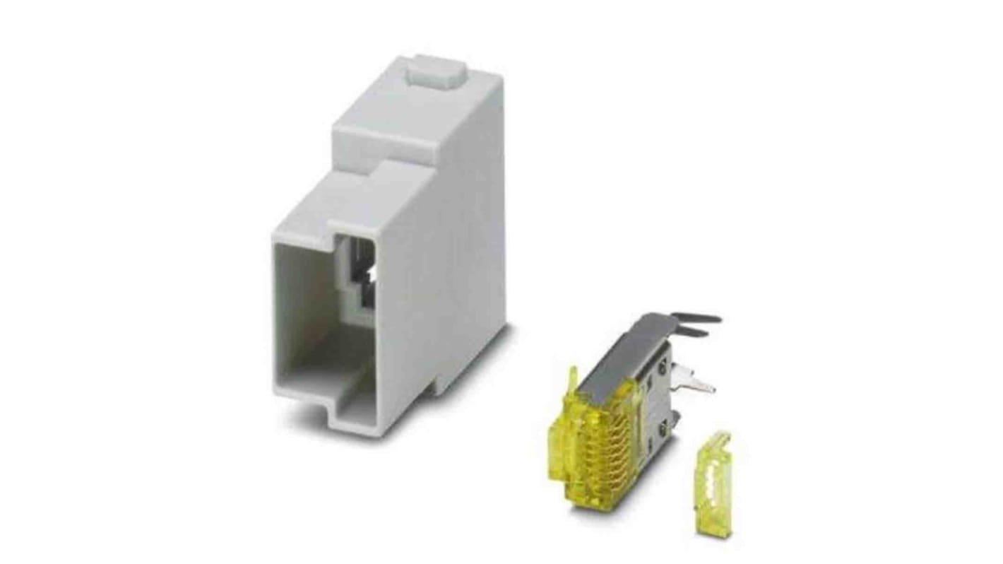 Phoenix Contact HC Robustes Power Steckverbinder-Modul, 1 x RJ45-polig 1A Stecker, Kontakteinsatz