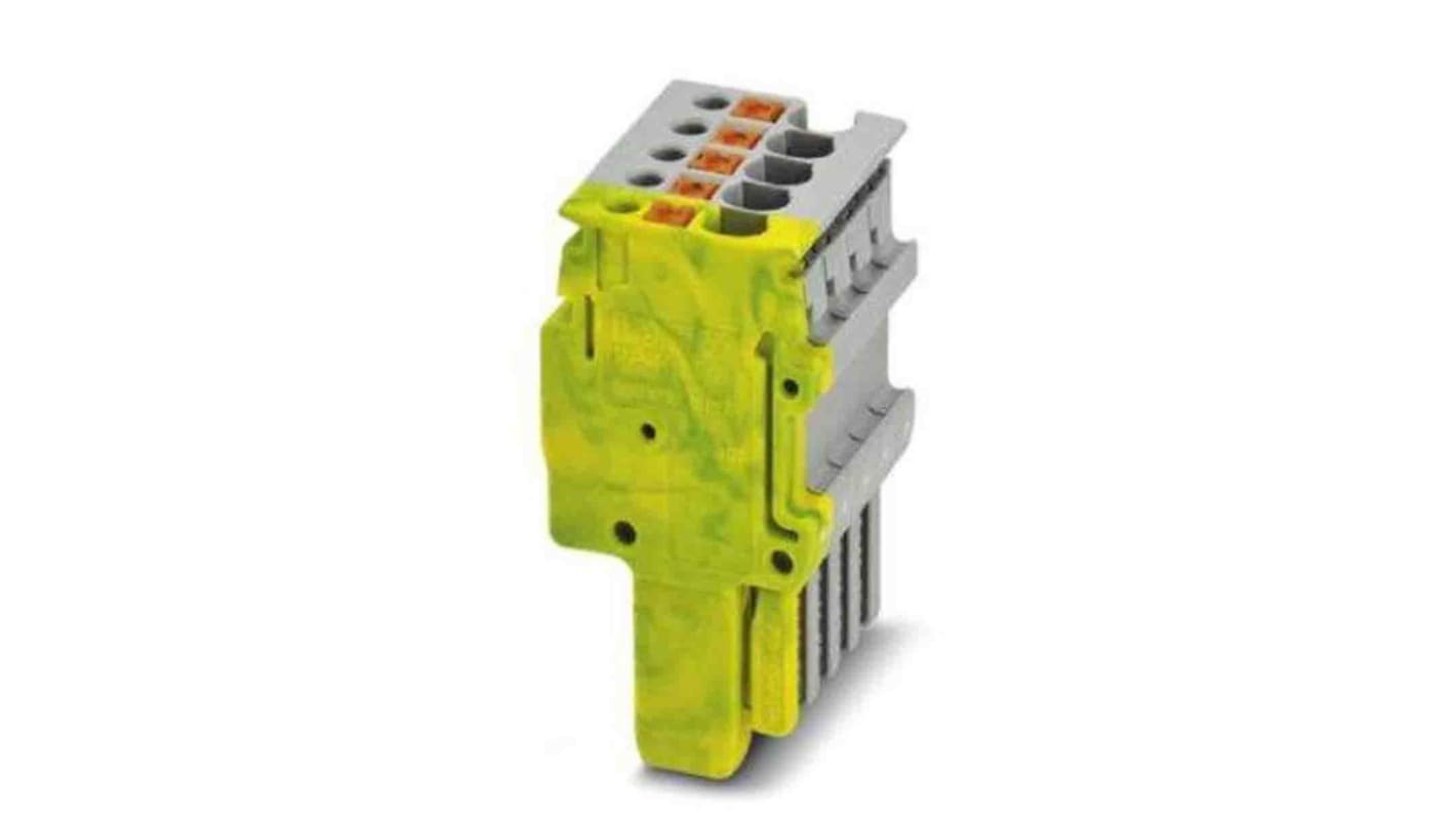 Phoenix Contact 3.5mm Pitch Pluggable Terminal Block, Plug, DIN Rail, Push In Termination