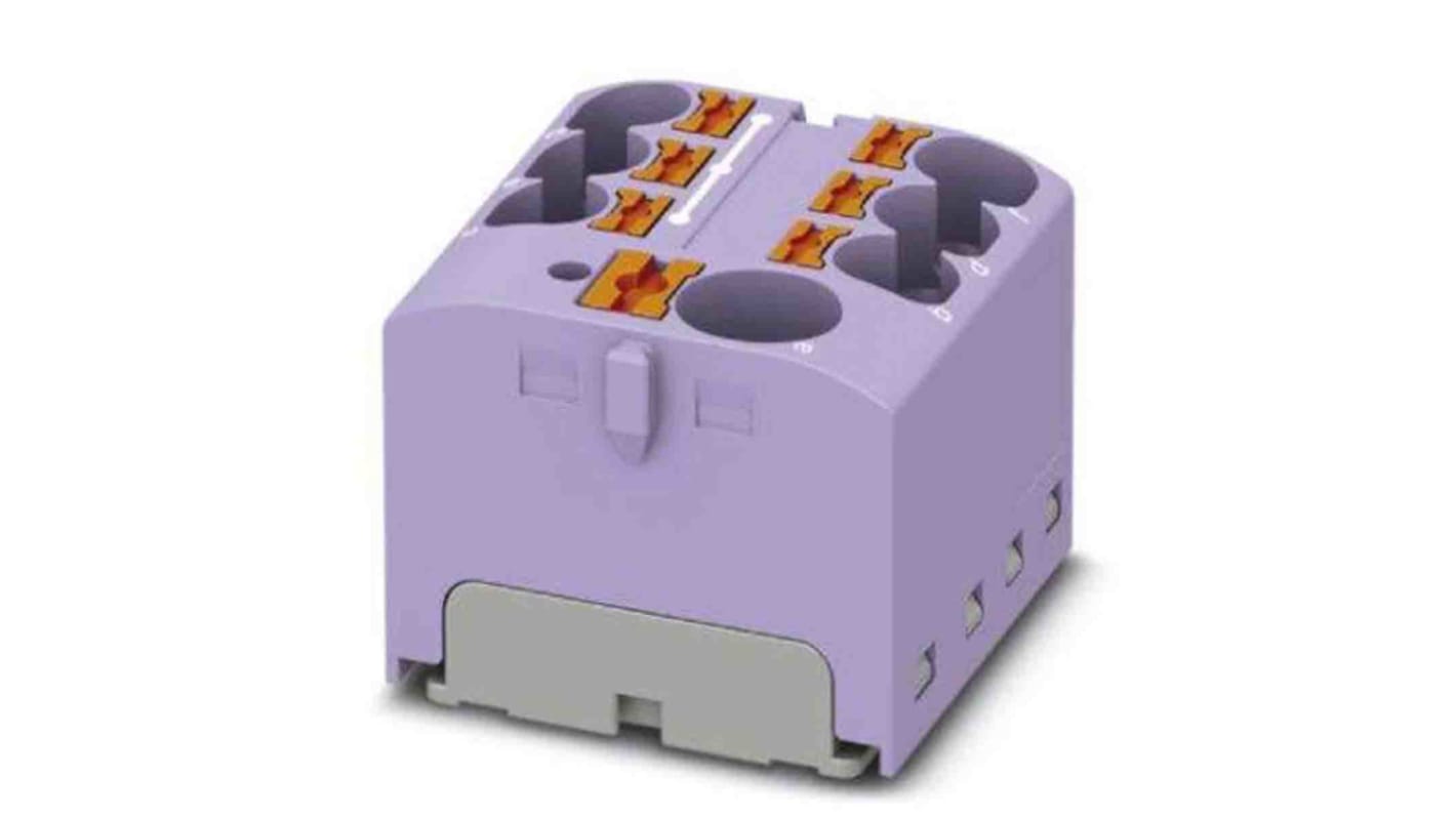 Phoenix Contact Einsteck Verteilerblock 7-polig , 10 AWG, 32A / 450 V, 6mm², Polyamid, IP20