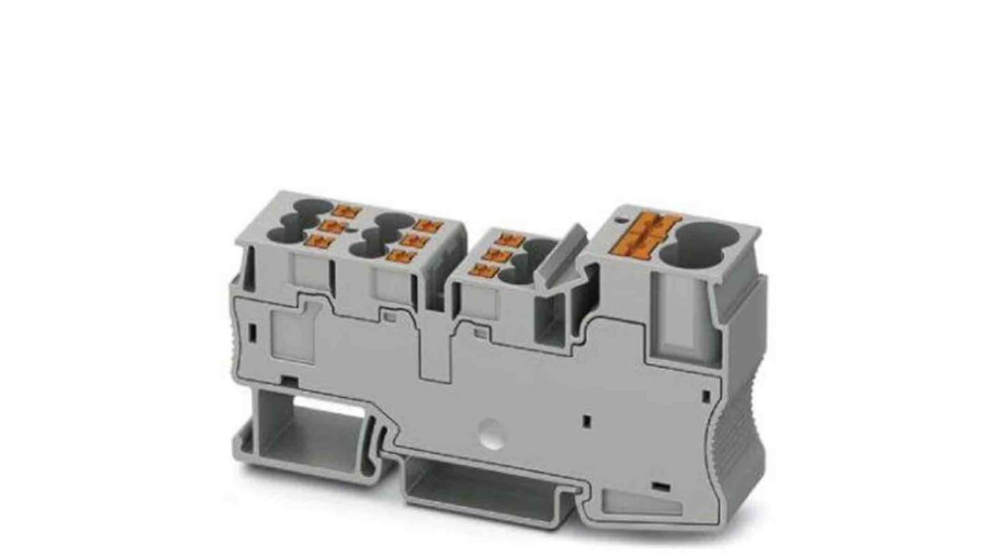 Bloc de distribution Phoenix Contact 11 voies, raccordement Enfichable, section de fils 20 à 6 AWG, 57A, 1000 V