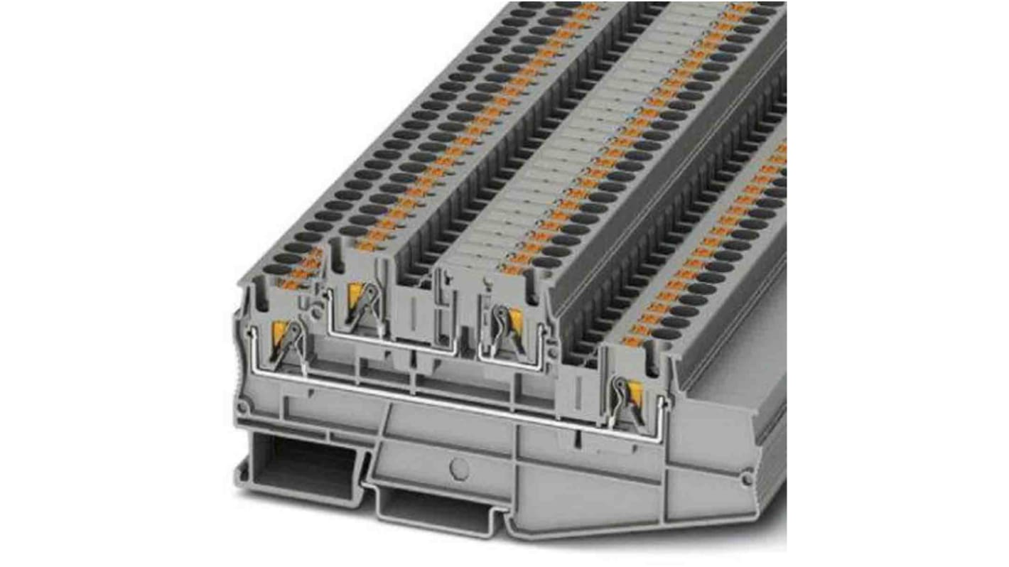 Phoenix Contact PT 4 Reihenklemme Grau, 0.2 → 6mm², 500 V / 30,20A, Einstecken