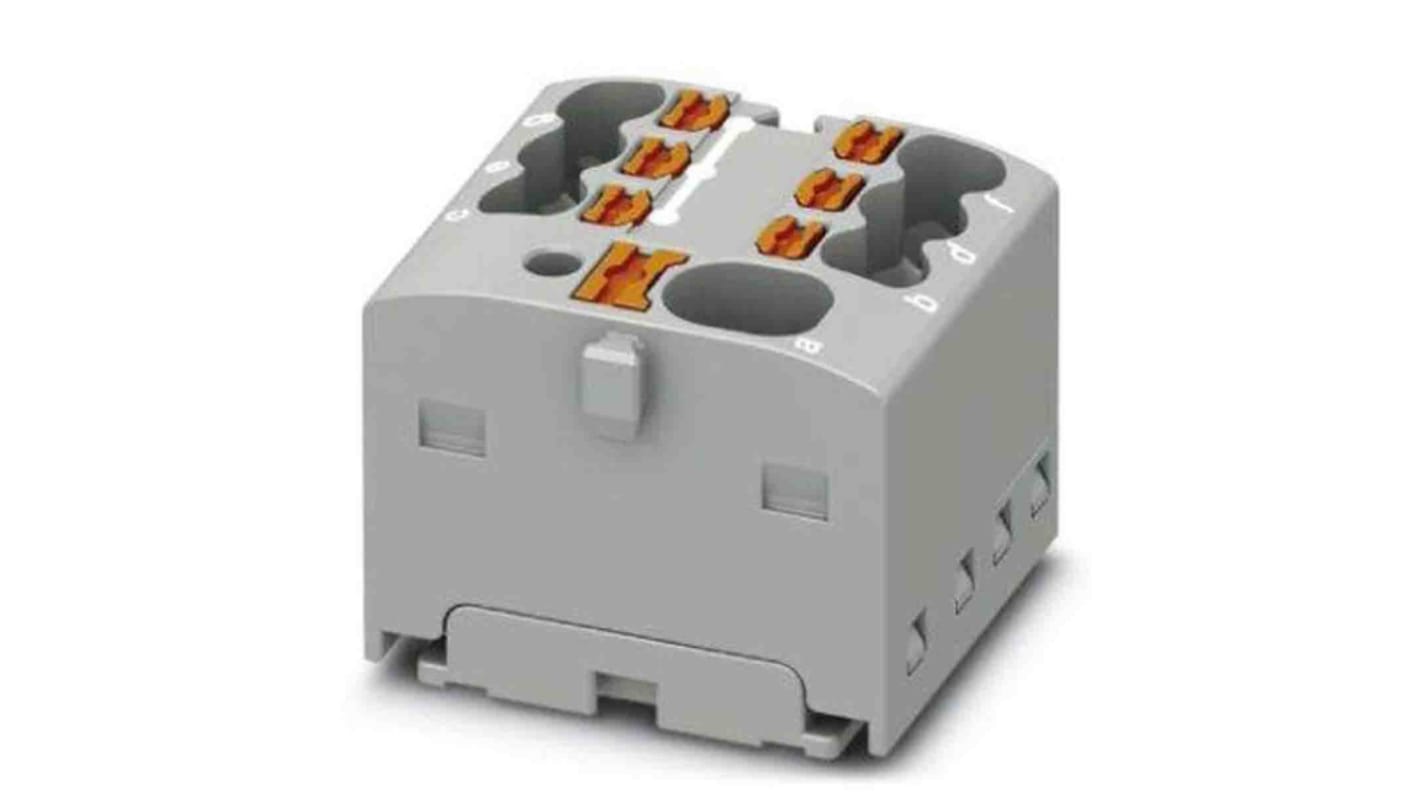 Phoenix Contact Distribution Block, 7 Way, 2.5mm², 17.5A, 450 V, Grey