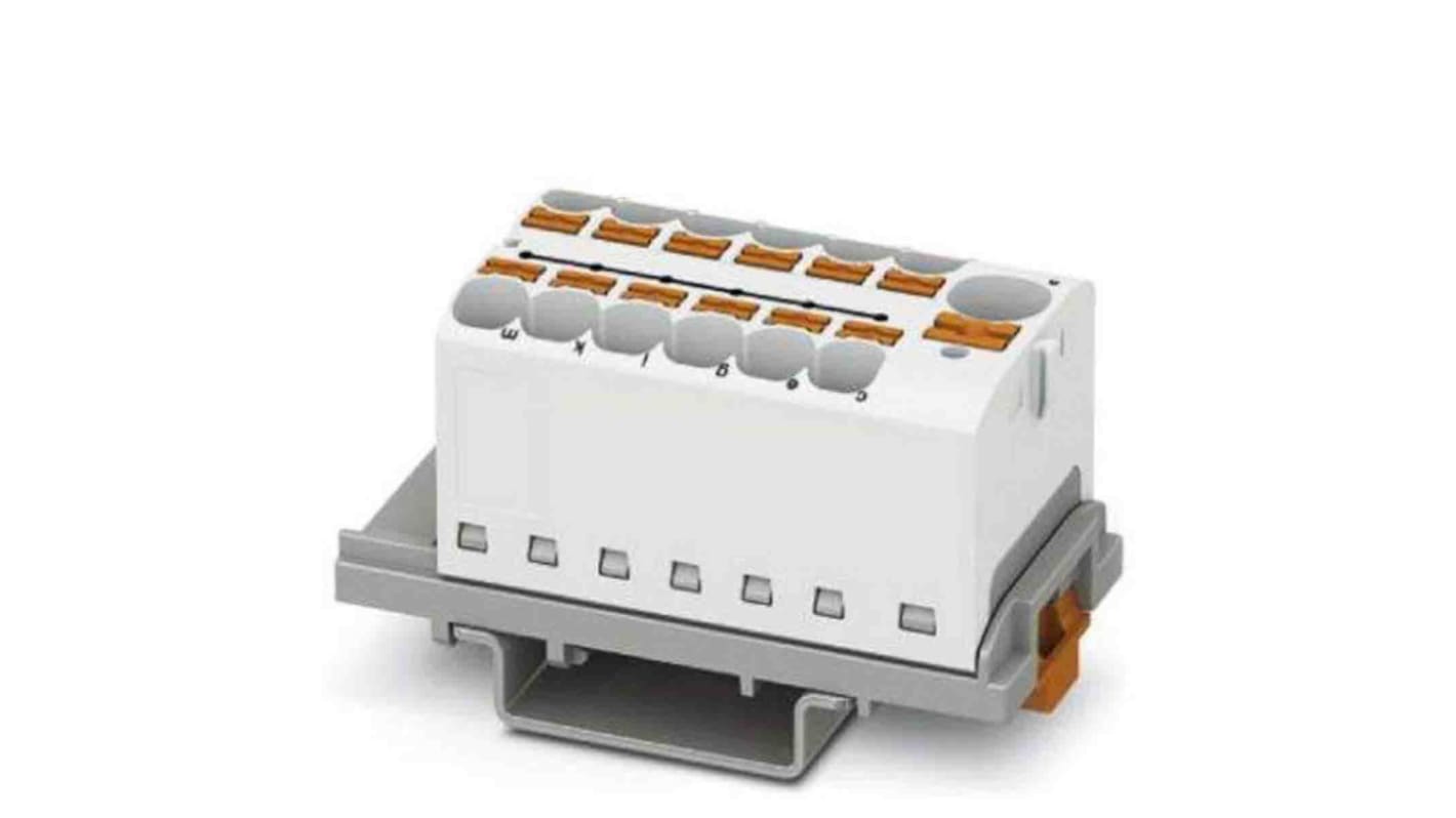 Phoenix Contact Einsteck Verteilerblock 13-polig , 24 bis 10 AWG, 32A / 800 V, 0.2 → 6mm², Polyamid, IP20