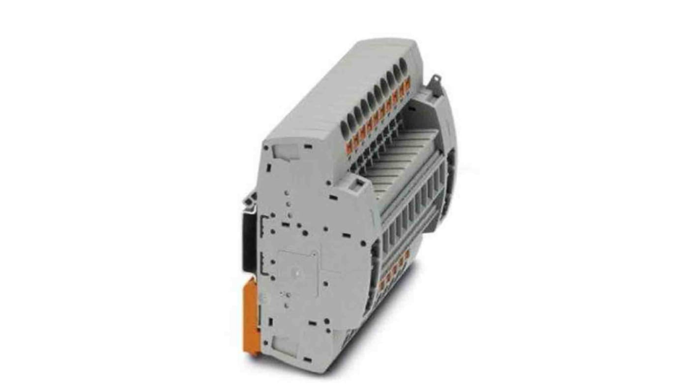 Phoenix Contact PTRE Series PTRE 6-2/11 Non-Fused Terminal Block, 22-Way, 30A, 20 → 8 AWG Wire, Push In