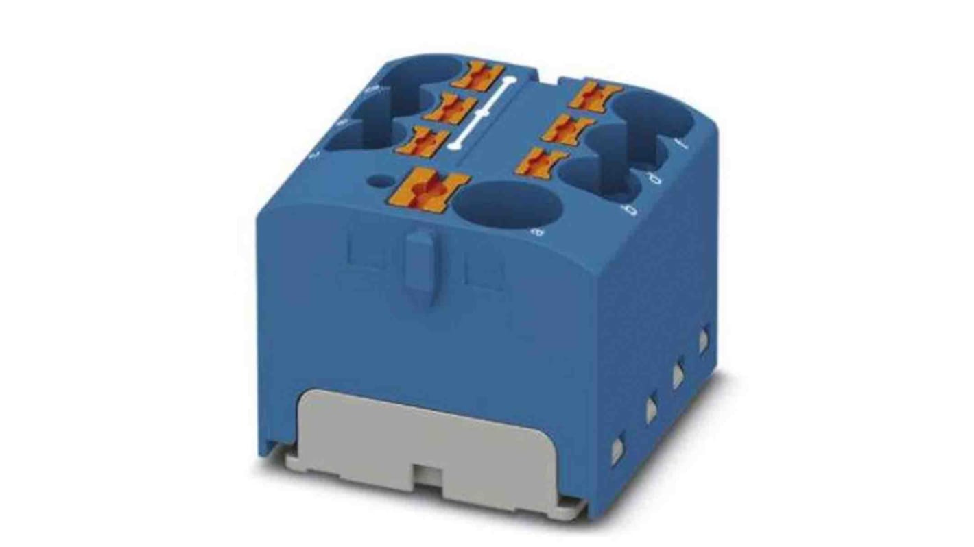 Phoenix Contact Einsteck Verteilerblock 7-polig , 10 AWG, 32A / 450 V, 6mm², Polyamid, IP20