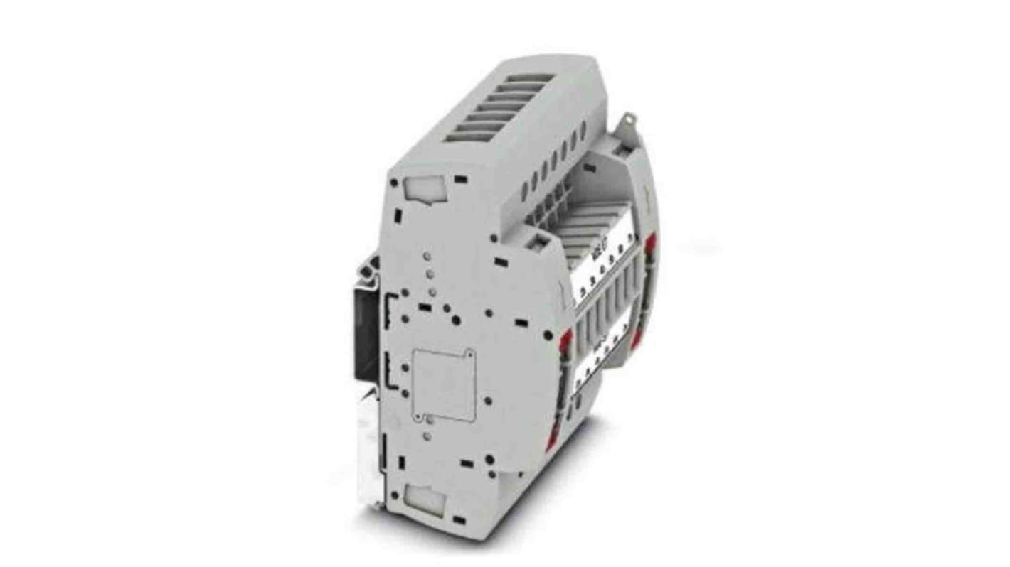 Phoenix Contact UTRE Series UTRE 6-2/E7 Non-Fused Terminal Block, 14-Way, 30A, 24 → 8 AWG Wire, Screw Termination