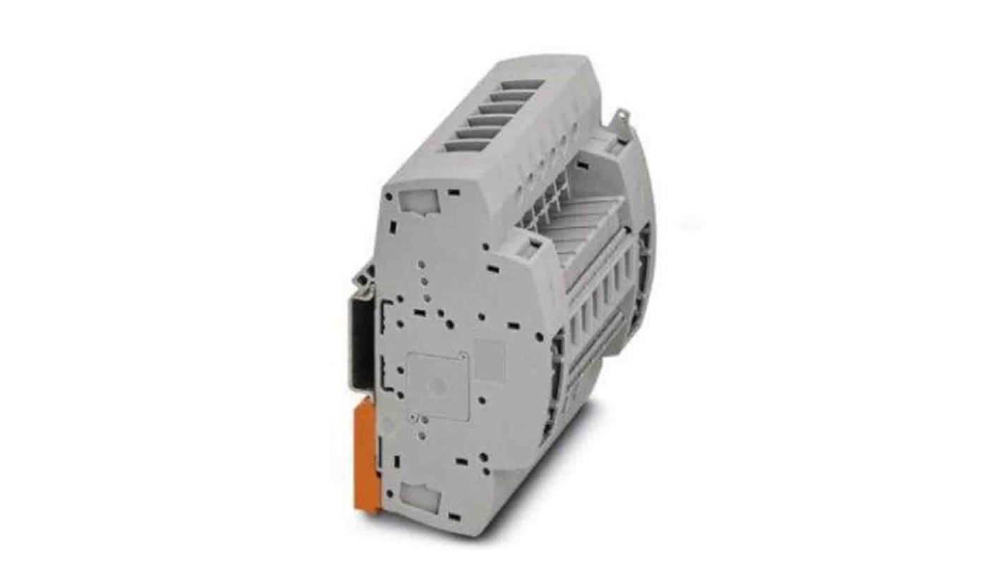 Phoenix Contact UTRE Series UTRE 6-2/6 Non-Fused Terminal Block, 12-Way, 30A, 24 → 8 AWG Wire, Screw Termination