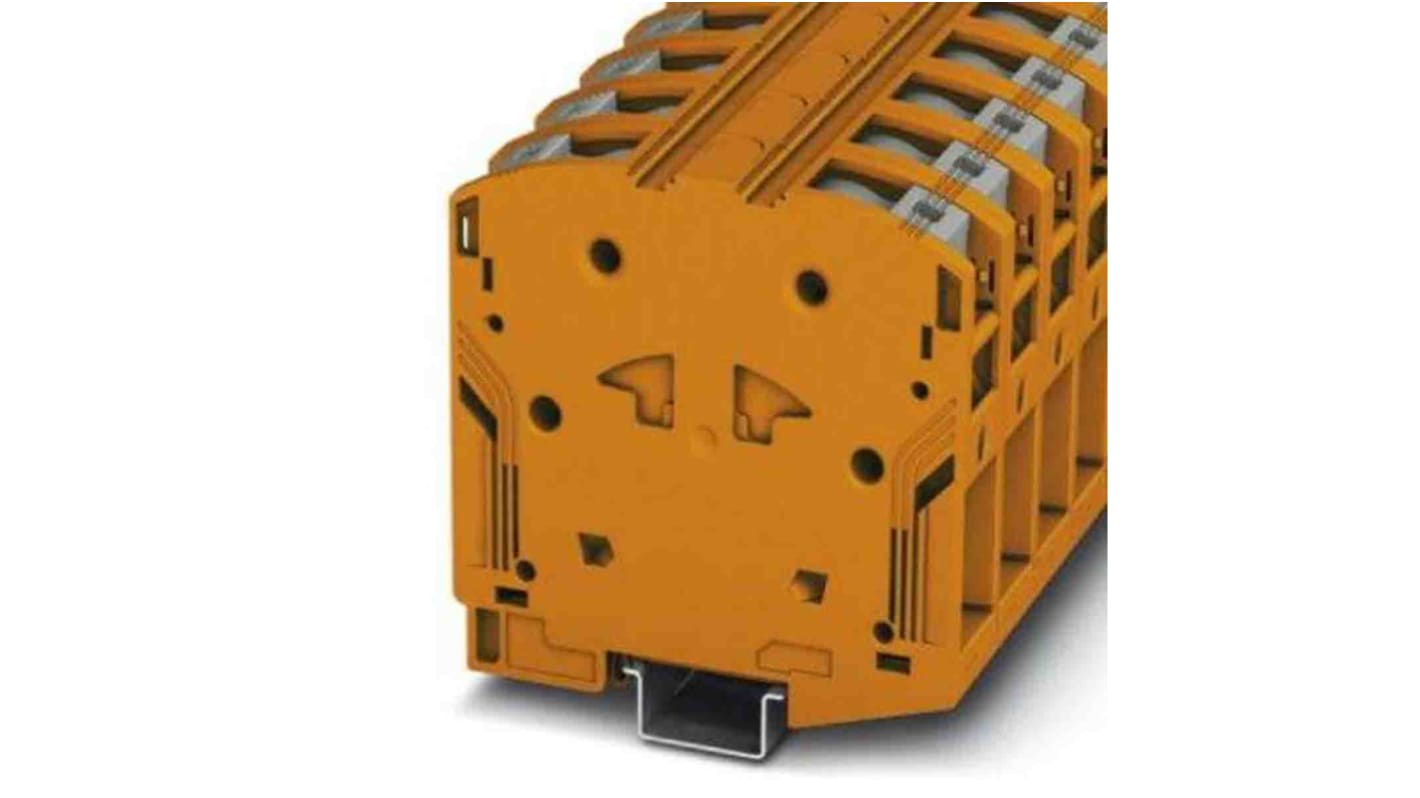 Phoenix Contact PTPOWER 50 Series Orange Non-Fused DIN Rail Terminal, 10 → 70mm²