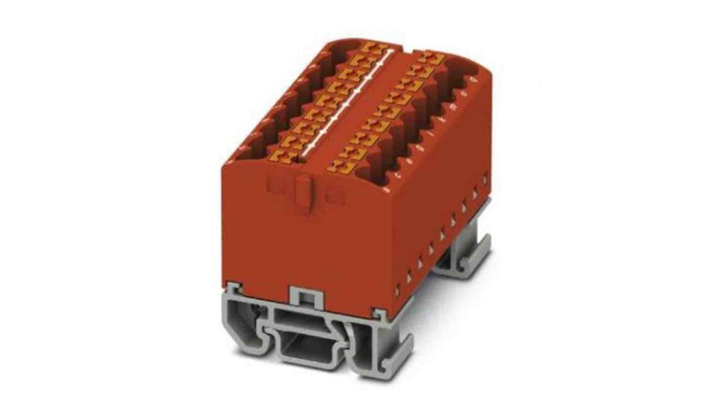 Phoenix Contact Einsteck Verteilerblock 18-polig , 12 AWG, 24A / 690 V, 4mm², Polyamid, IP20