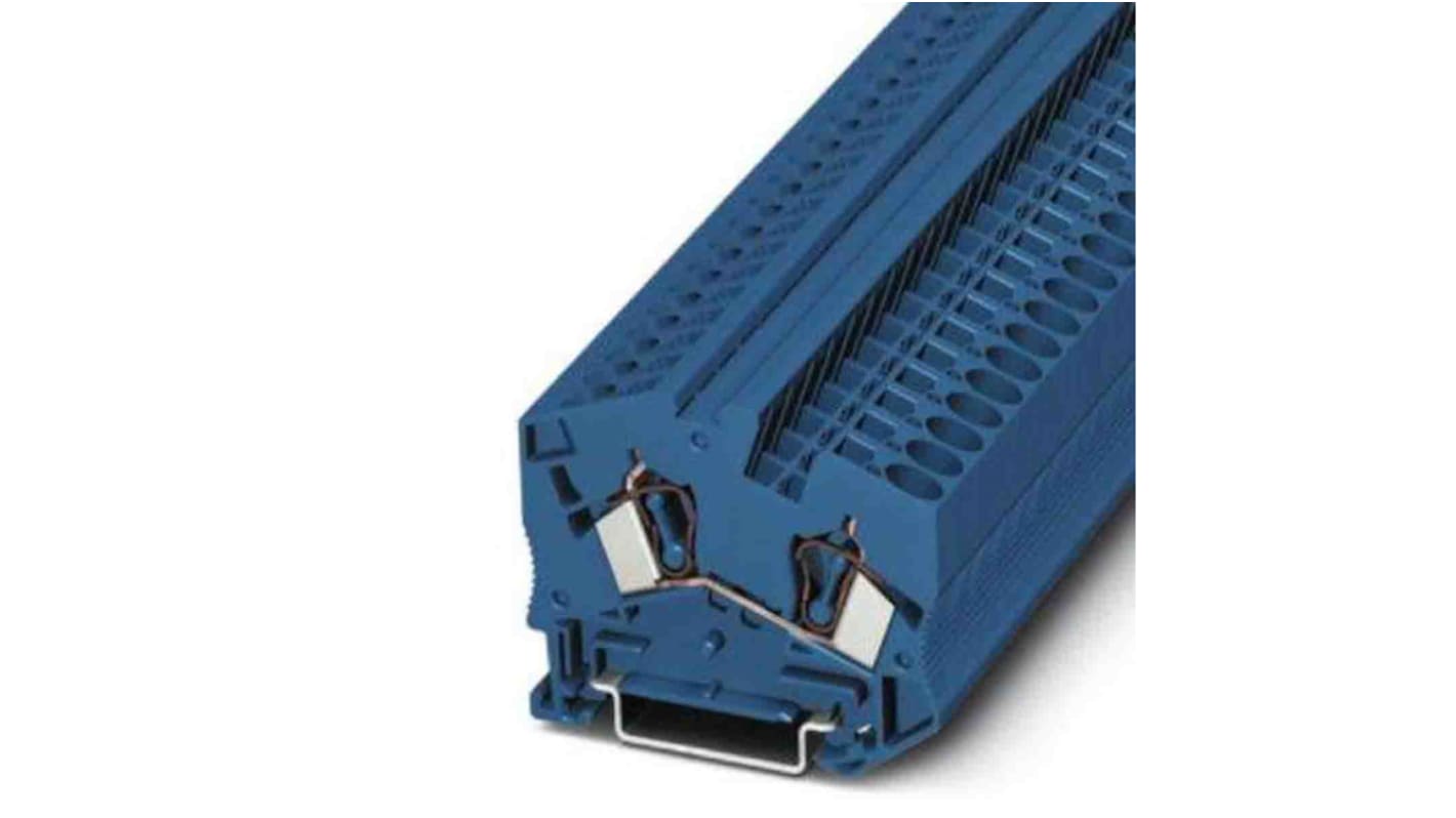 Phoenix Contact STS 6 Series Blue Feed Through Terminal Block, 0.2 → 10mm², Spring Clamp Termination