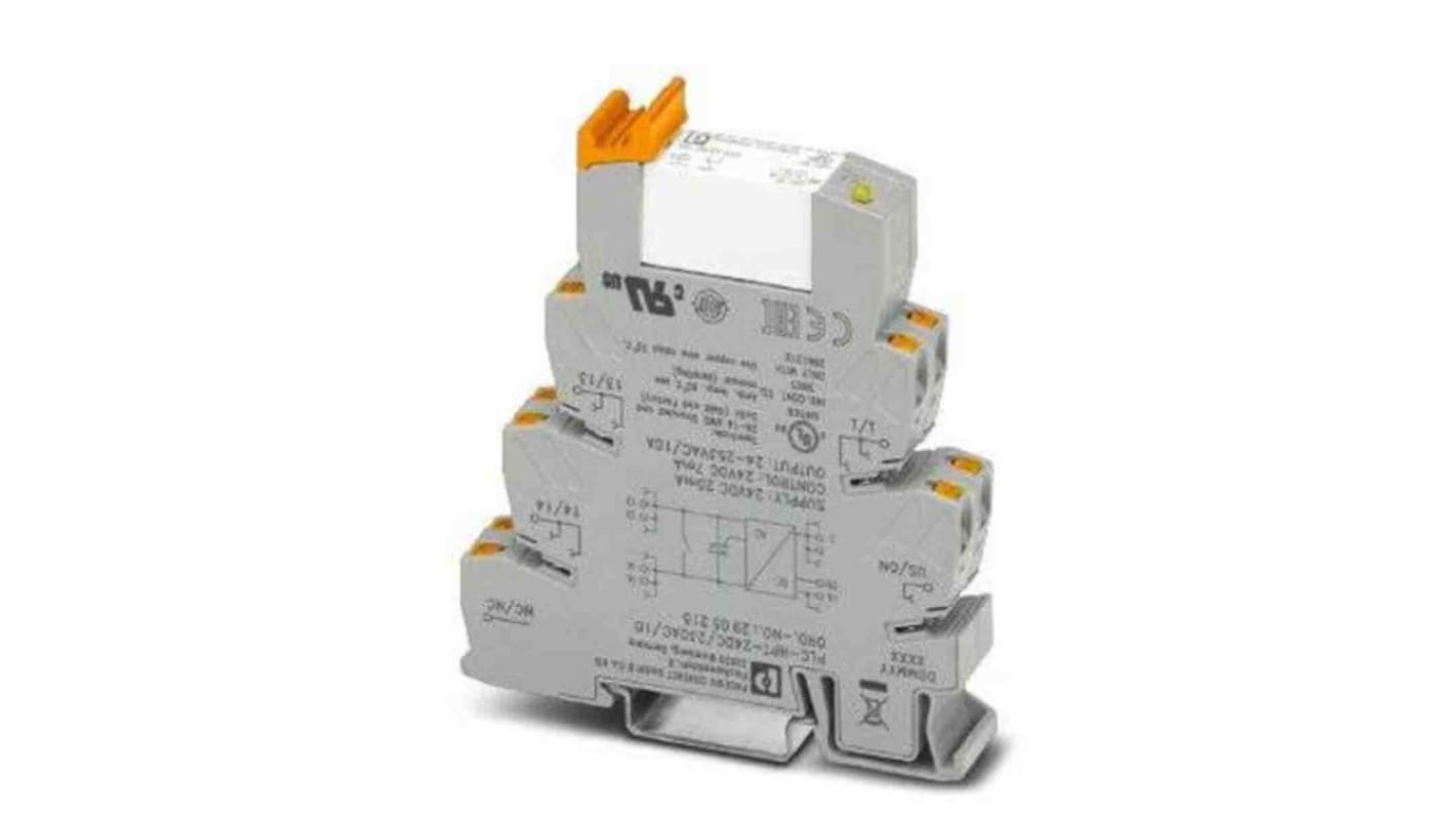 Phoenix Contact PLC-HPT Series Solid State Interface Relay, DIN Rail Mount