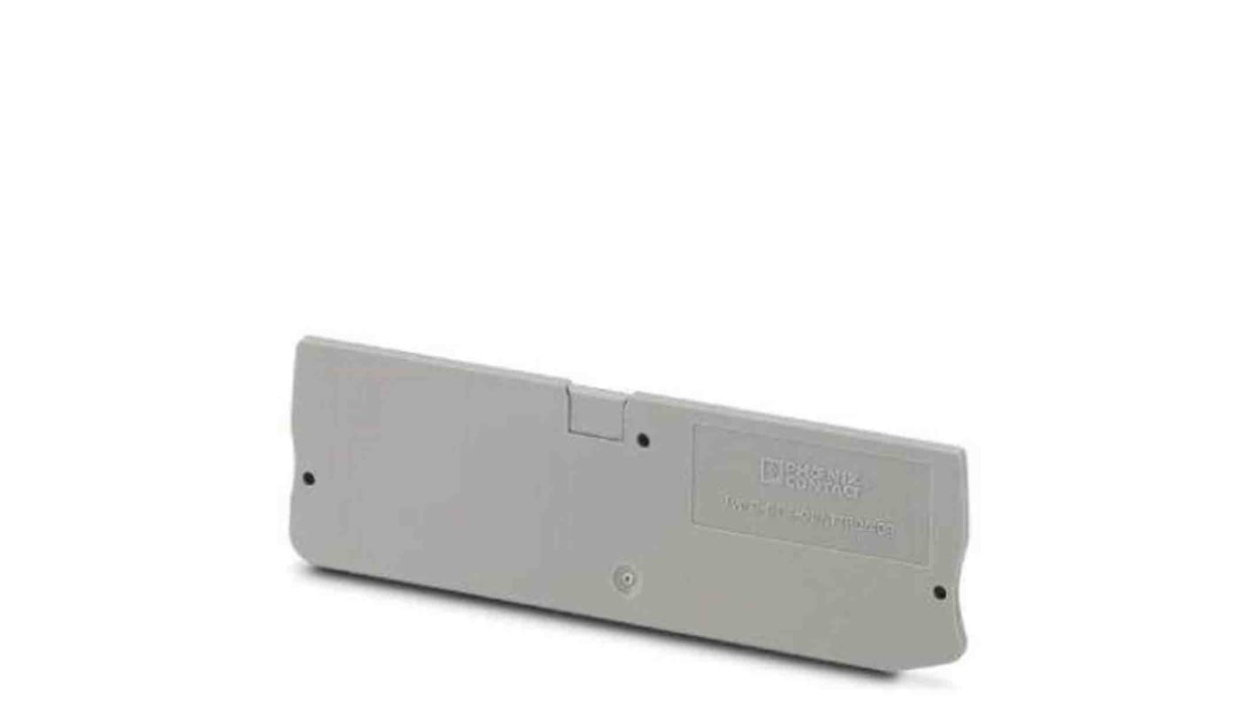 Phoenix Contact D-ST 4-QUATTRO Series End Cover for Use with DIN Rail Terminal Blocks