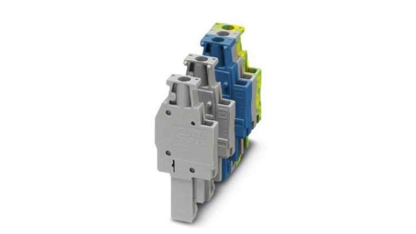 5.2mm Pitch 1 Way Pluggable Terminal Block, Plug, DIN Rail, Screw Termination