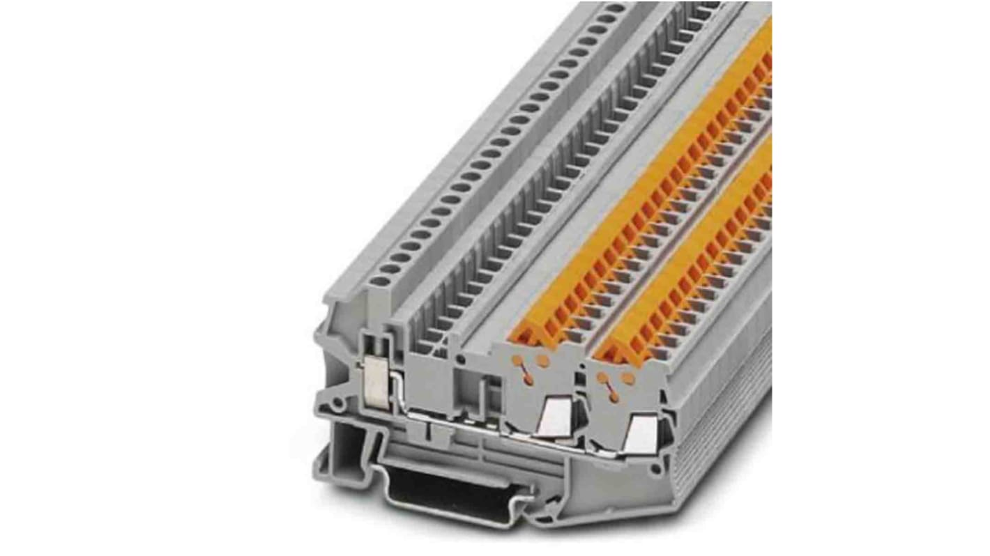 Phoenix Contact QTCU 1,5 Reihenklemme Grau, 0.25 → 1.5mm², 800 V / 17.5A, Steckanschluss