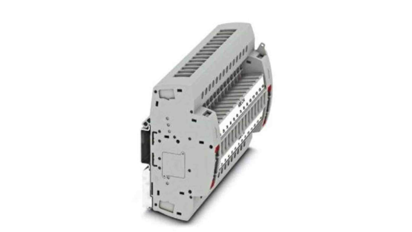 Phoenix Contact UTRE Series UTRE 6-2/C14 Non-Fused Terminal Block, 28-Way, 30A, 24 → 8 AWG Wire, Screw