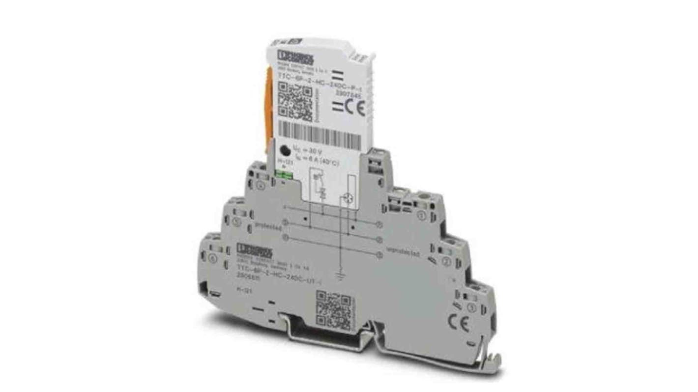 Parafoudre Phoenix Contact, 5kA, 2 phases, montage Rail DIN Circuits de signal isolés