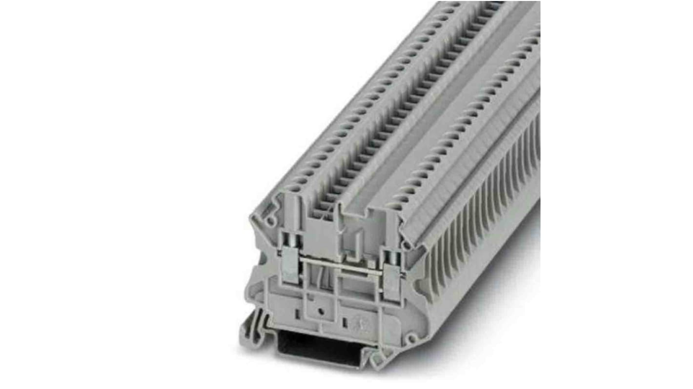 Phoenix Contact UT 2,5 Series Grey Feed Through Terminal Block, 0.14 → 4mm², Screw Termination