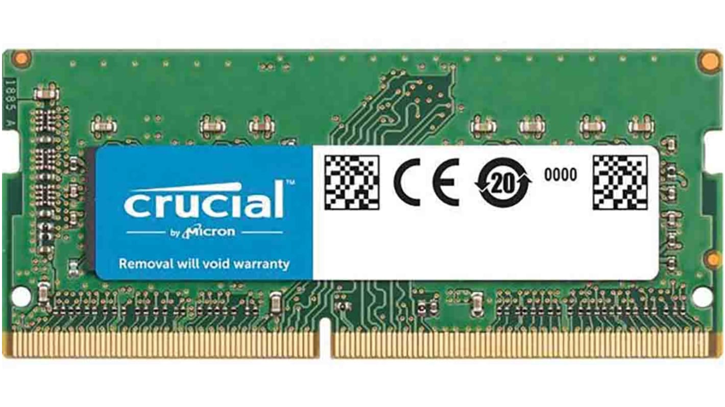 Crucial 8 GB DDR4 Laptop RAM, 2666MHz, SODIMM, 1.2V