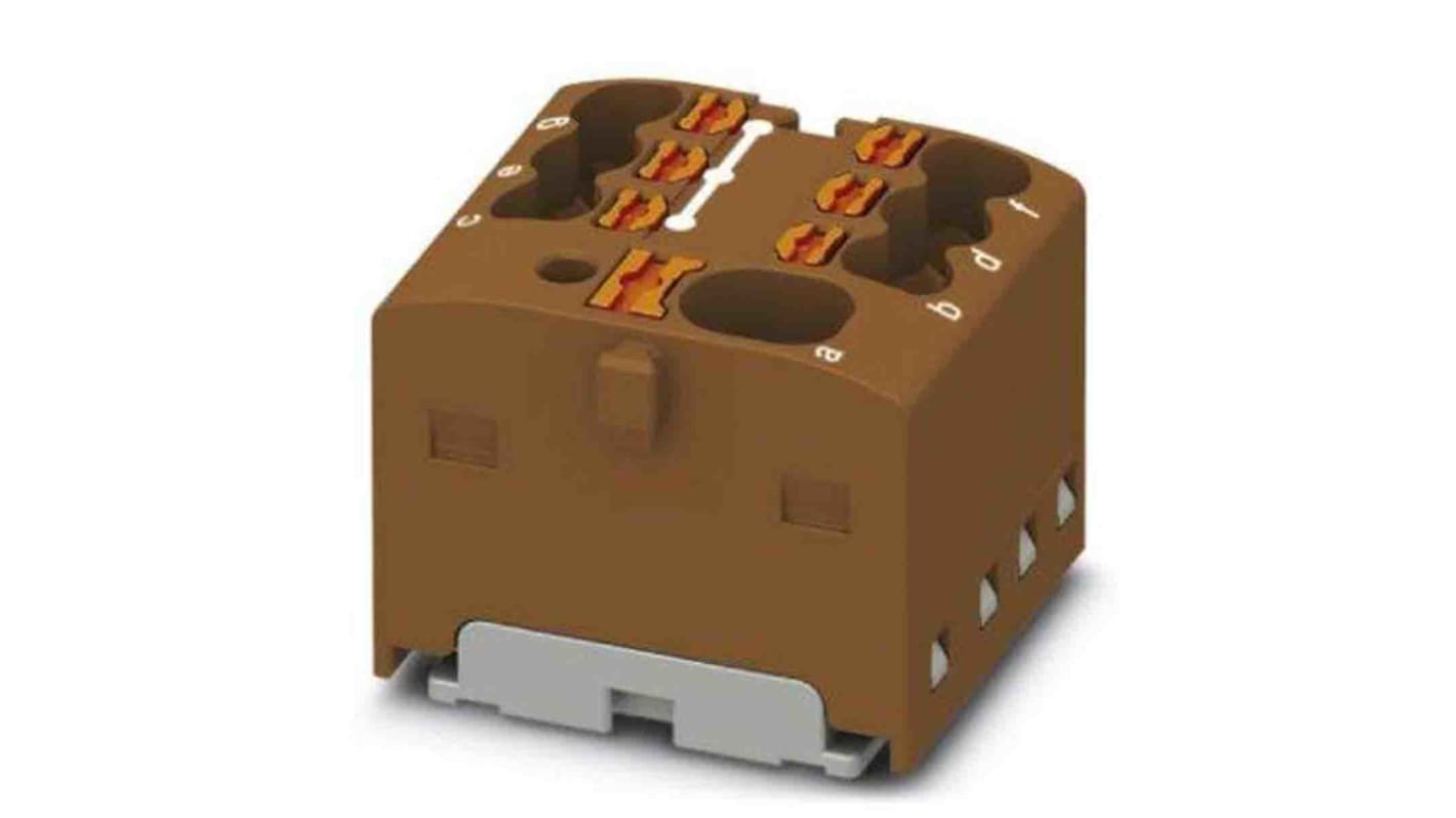 Phoenix Contact Einsteck Verteilerblock 7-polig , 14 AWG, 17.5A / 450 V, 2.5mm², Polyamid, IP20