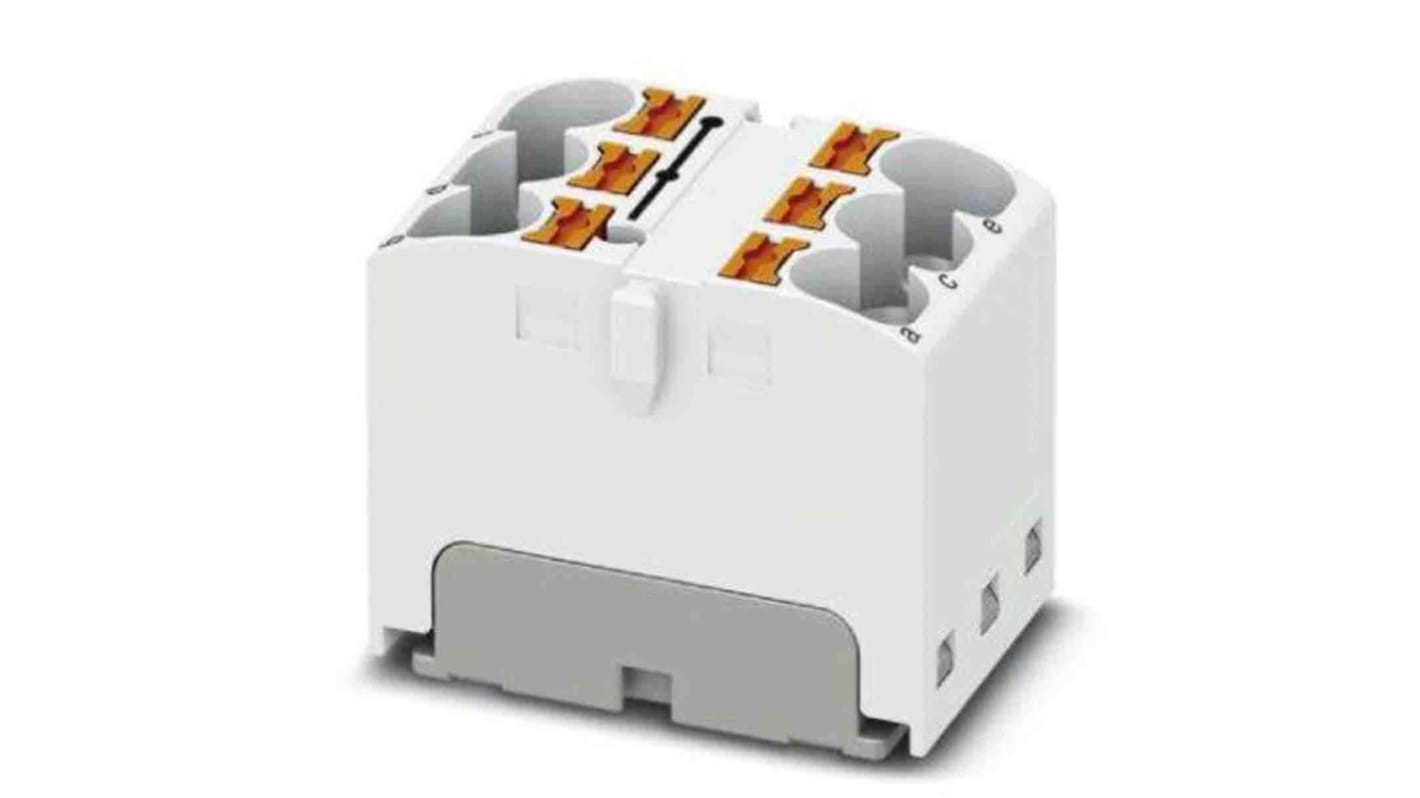 Phoenix Contact Einsteck Verteilerblock 6-polig , 10 AWG, 32A / 450 V, 6mm², Polyamid, IP20