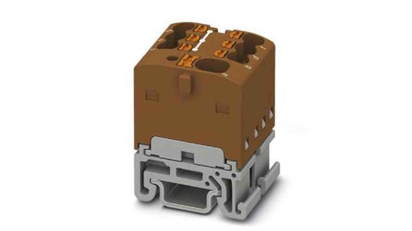Phoenix Contact Einsteck Verteilerblock 7-polig , 14 AWG, 17.5A / 500 V, 2.5mm², Polyamid, IP20
