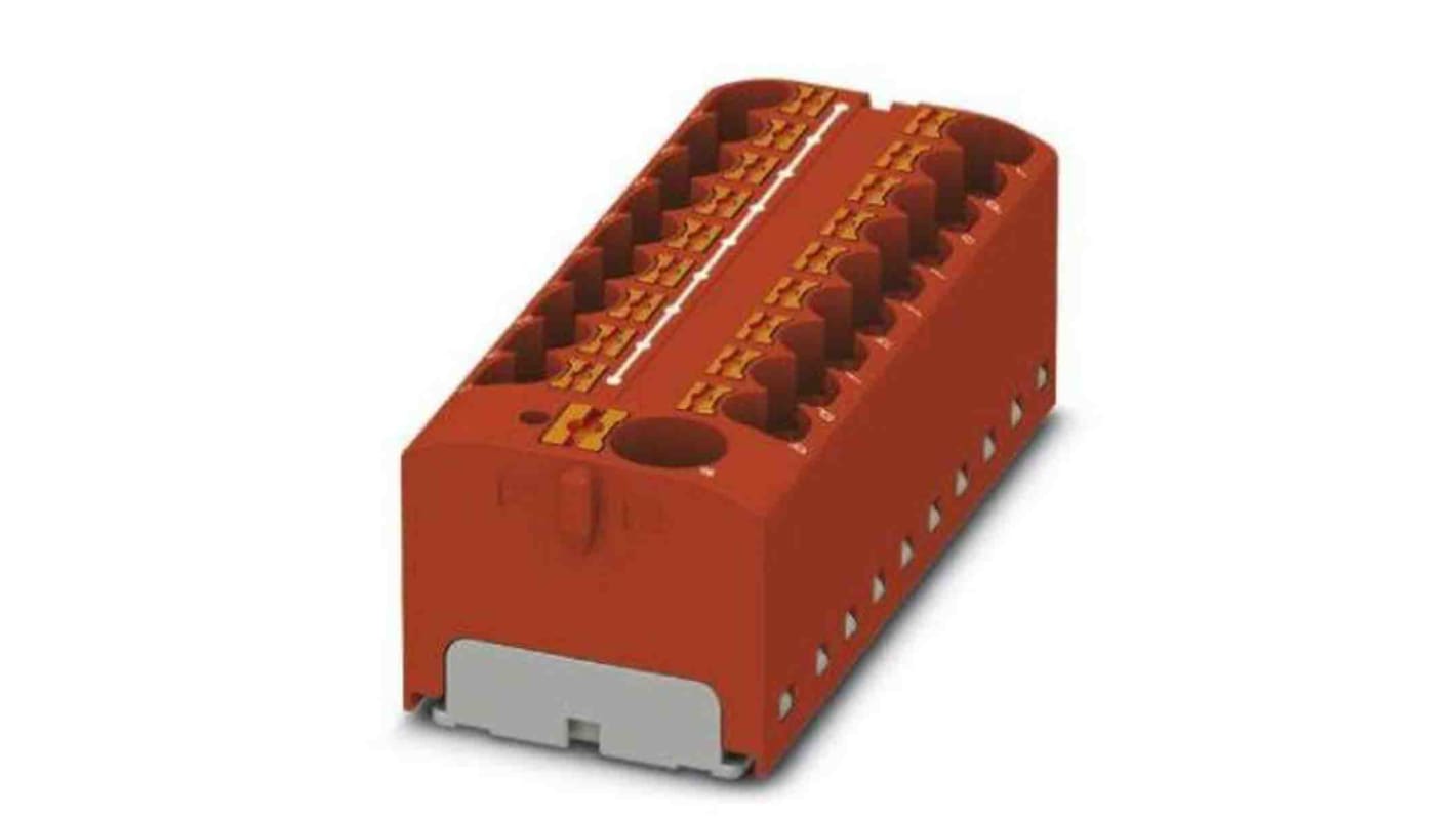 Phoenix Contact Einsteck Verteilerblock 19-polig , 10 AWG, 32A / 450 V, 6mm², Polyamid, IP20