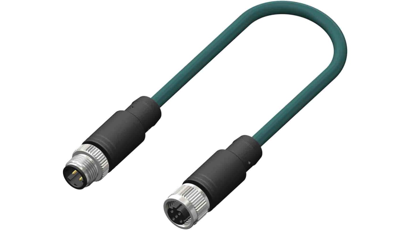 RS PRO konfektioniertes Sensorkabel 4-adrig Buchse gerade / M12 Stecker gerade, Länge 2m