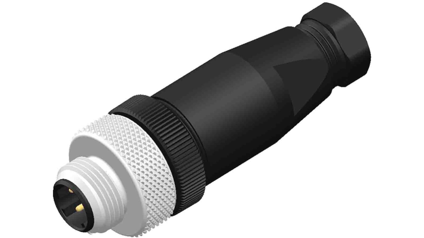 RS PRO Circular Connector, 4 Contacts, Screw Mount, M12 Connector, Plug