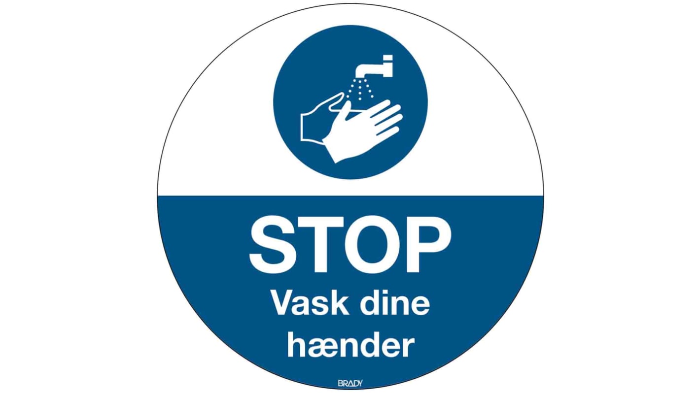 Safety Poster, Danish, 350 mm, 350mm