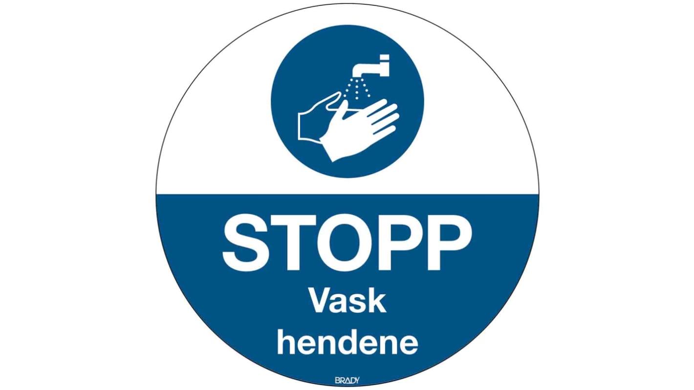 Safety Poster, Norwegian, 350 mm, 350mm