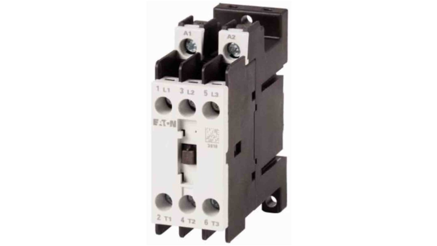 Eaton Contactor Relay, 24 V dc Coil, 3-Pole, 4 A, 2NO + 1NC